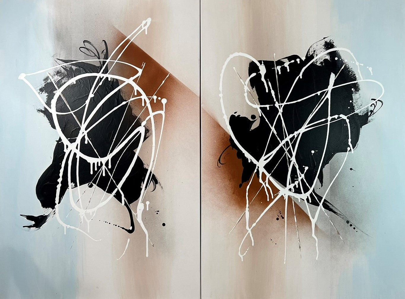 Exploring Deep Thoughts, I, II Diptych